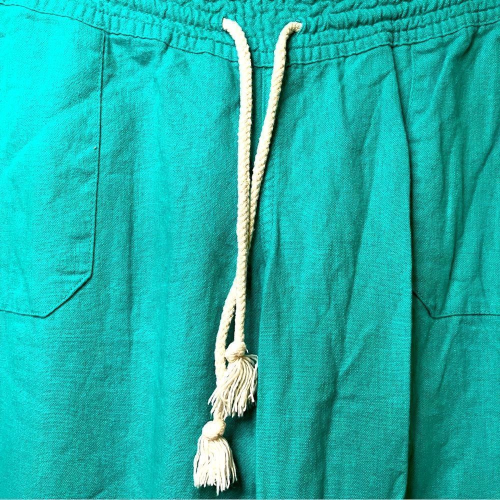 Teal kiss and cry pants